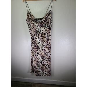 COPY - Good American Rose Cheetah Print dress Size 4 XL
